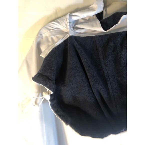 San Francisco city wear completely reversible fleece hooded rain coat Size L - Picture 2 of 6